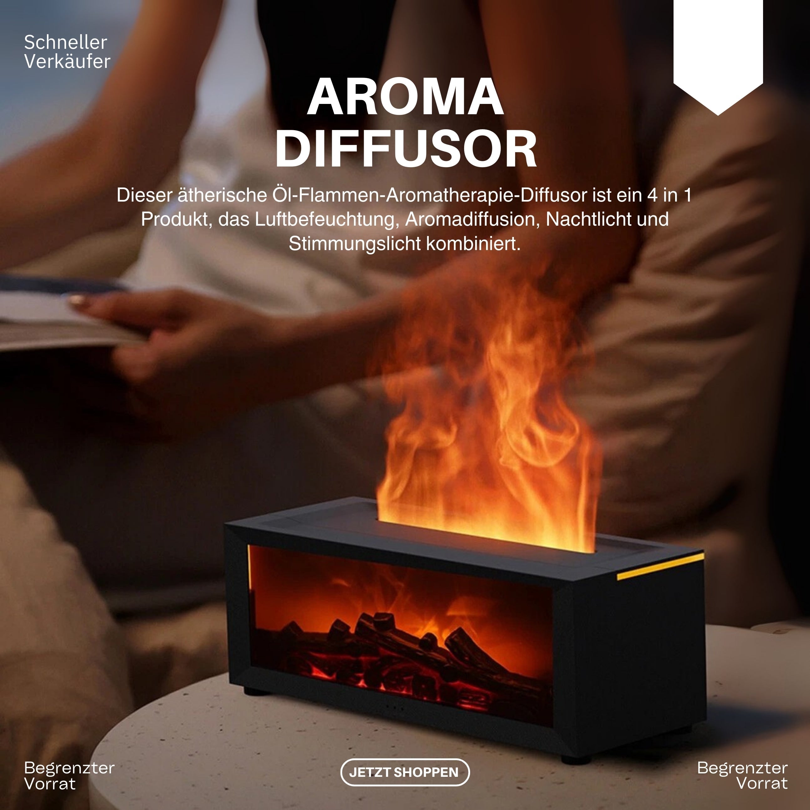 FlameAura™ 4-in-1 Aroma Diffusor