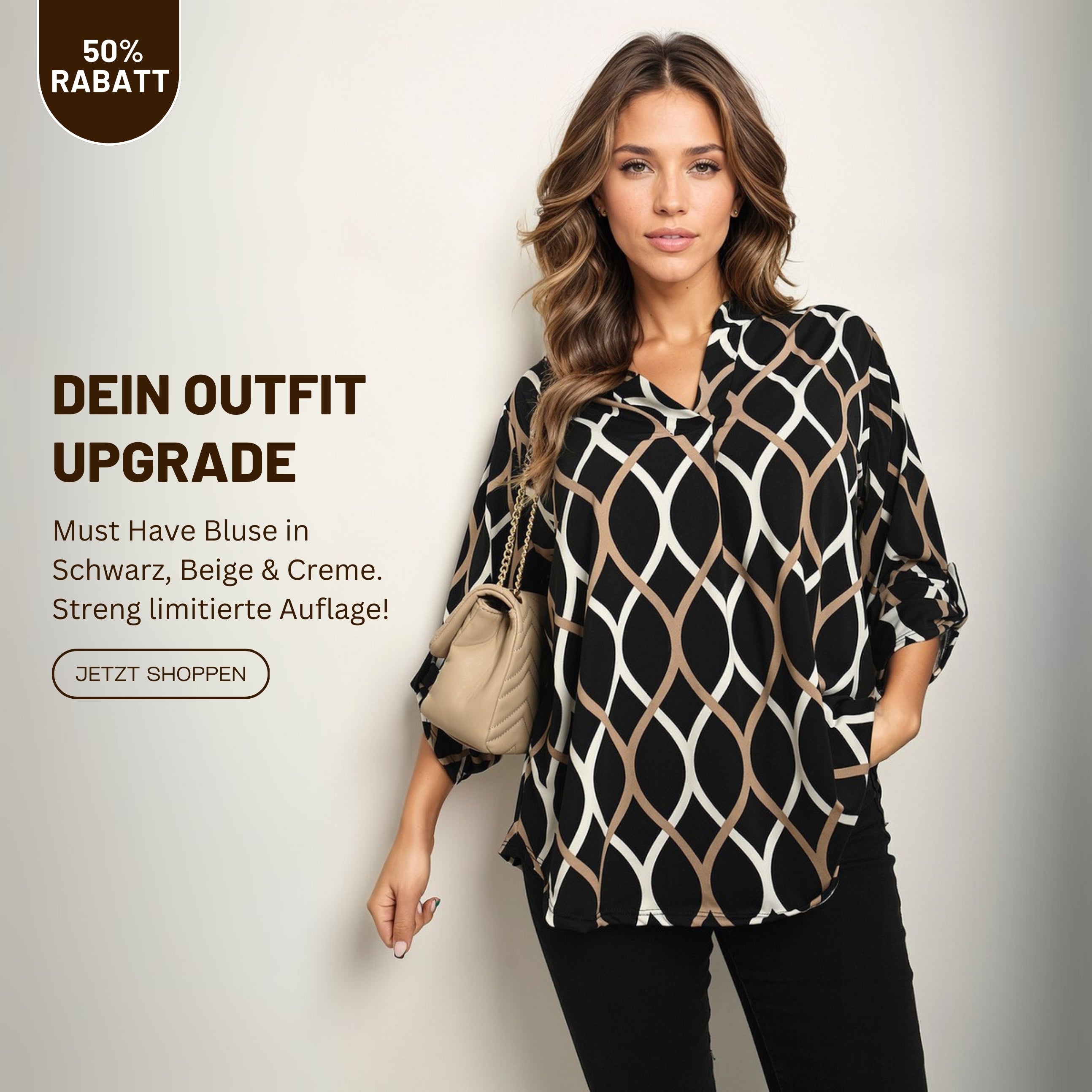 Noor – Bluse mit Grafikdruck (50% RABATT)