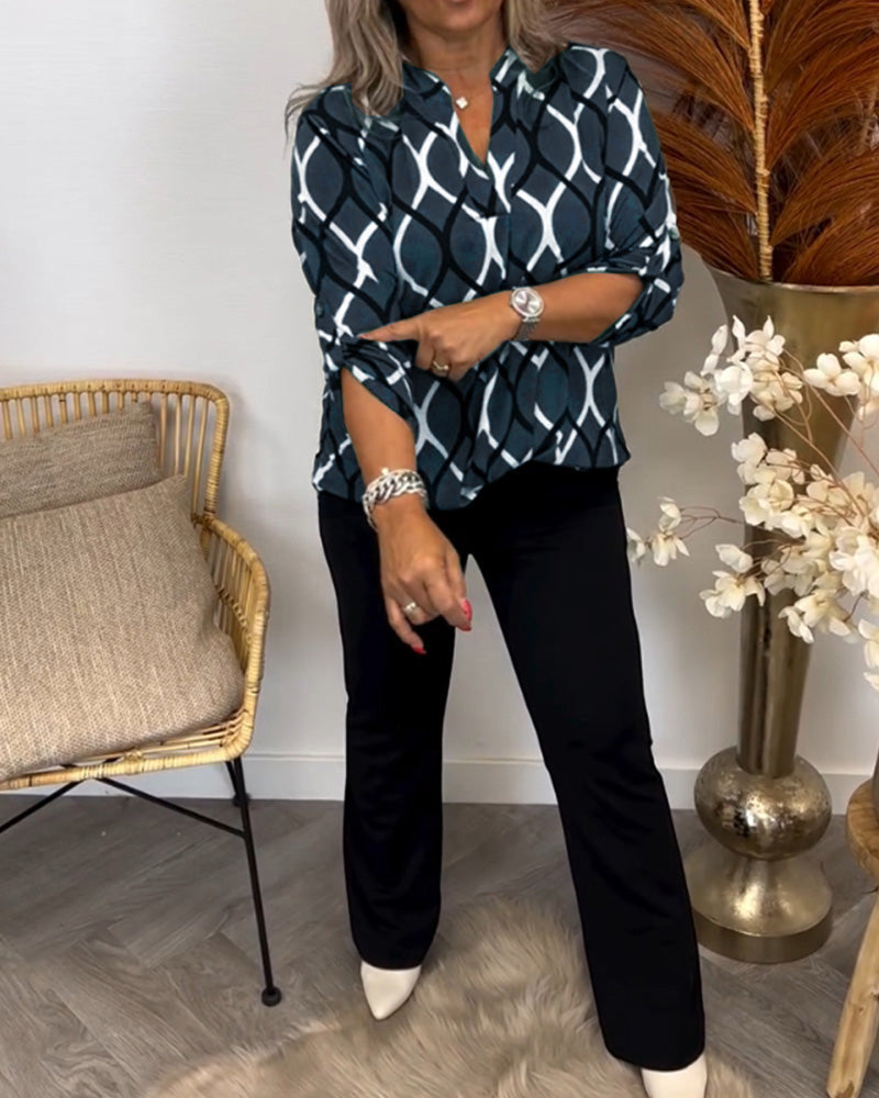 Noor – Bluse mit Grafikdruck (50% RABATT)