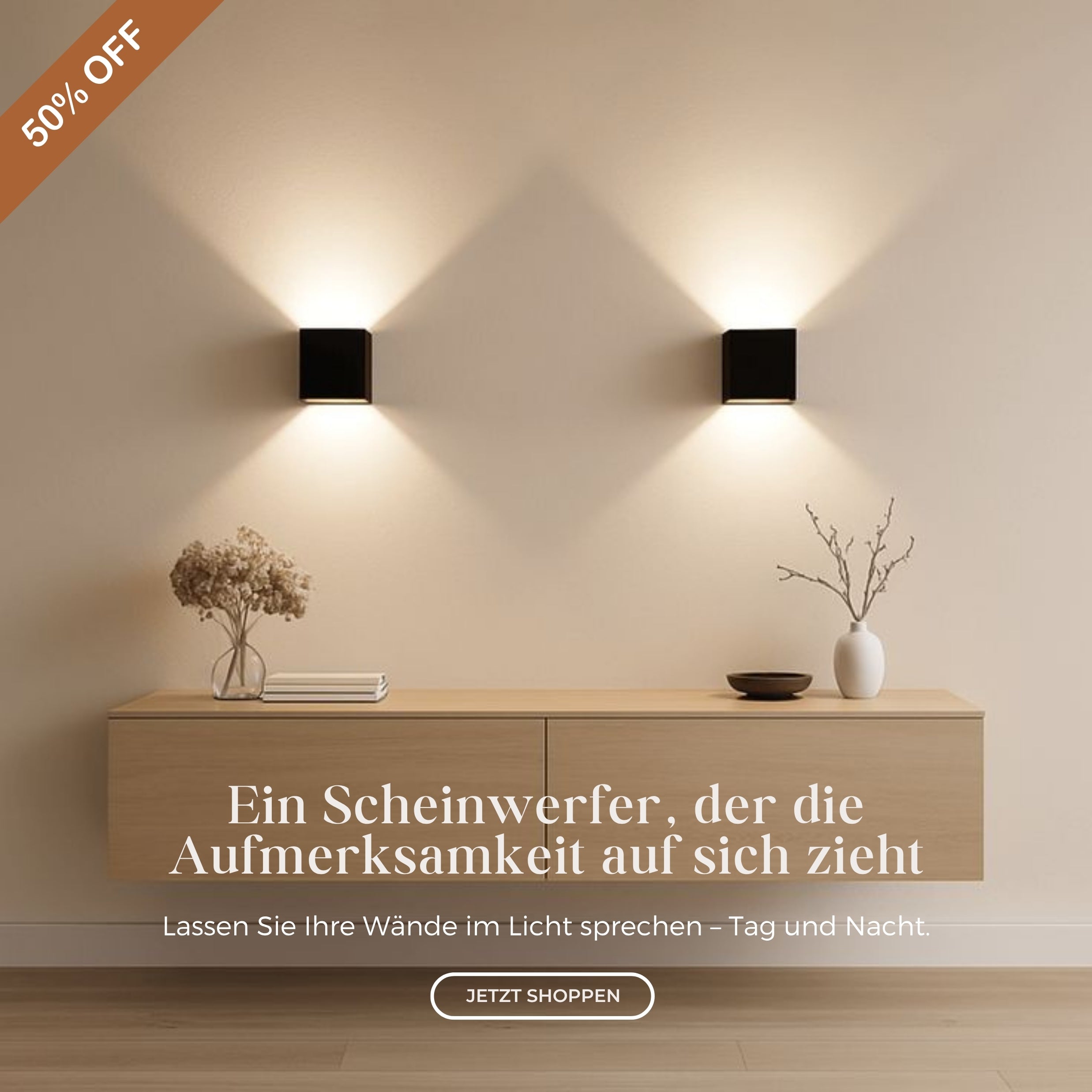 LED CUBE WANDLEUCHTE 