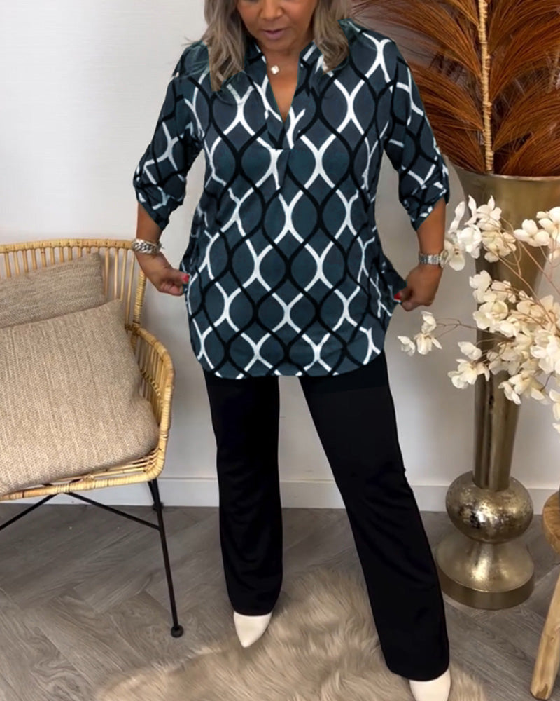 Noor – Bluse mit Grafikdruck (50% RABATT)