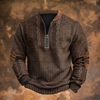 Anton – Strickpullover mit Reißverschluss-Detail (r0% RABATT)