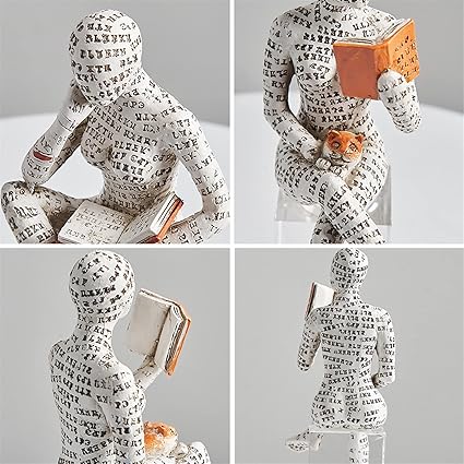 Bücherliebhaber-Figur 