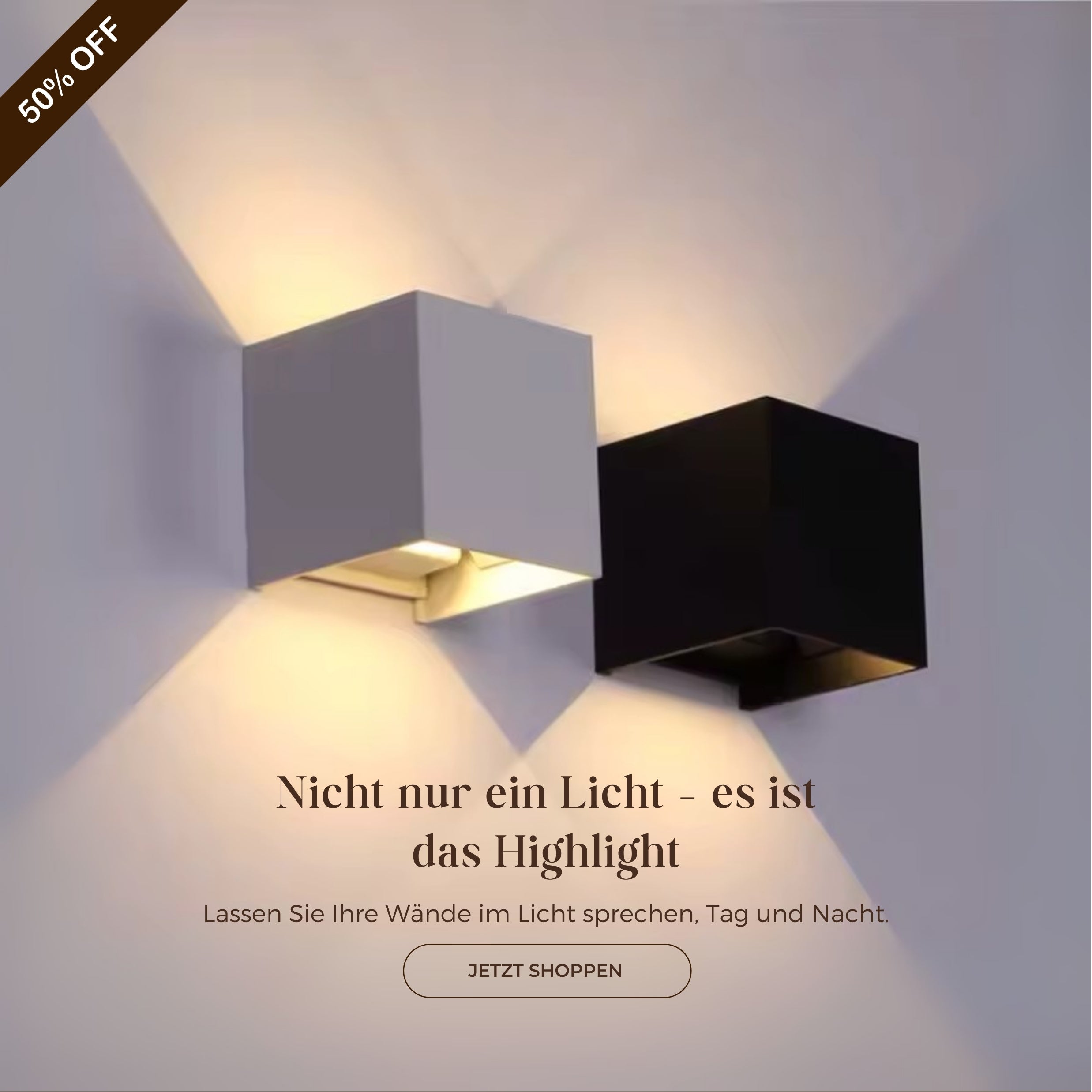 LED CUBE WANDLEUCHTE 
