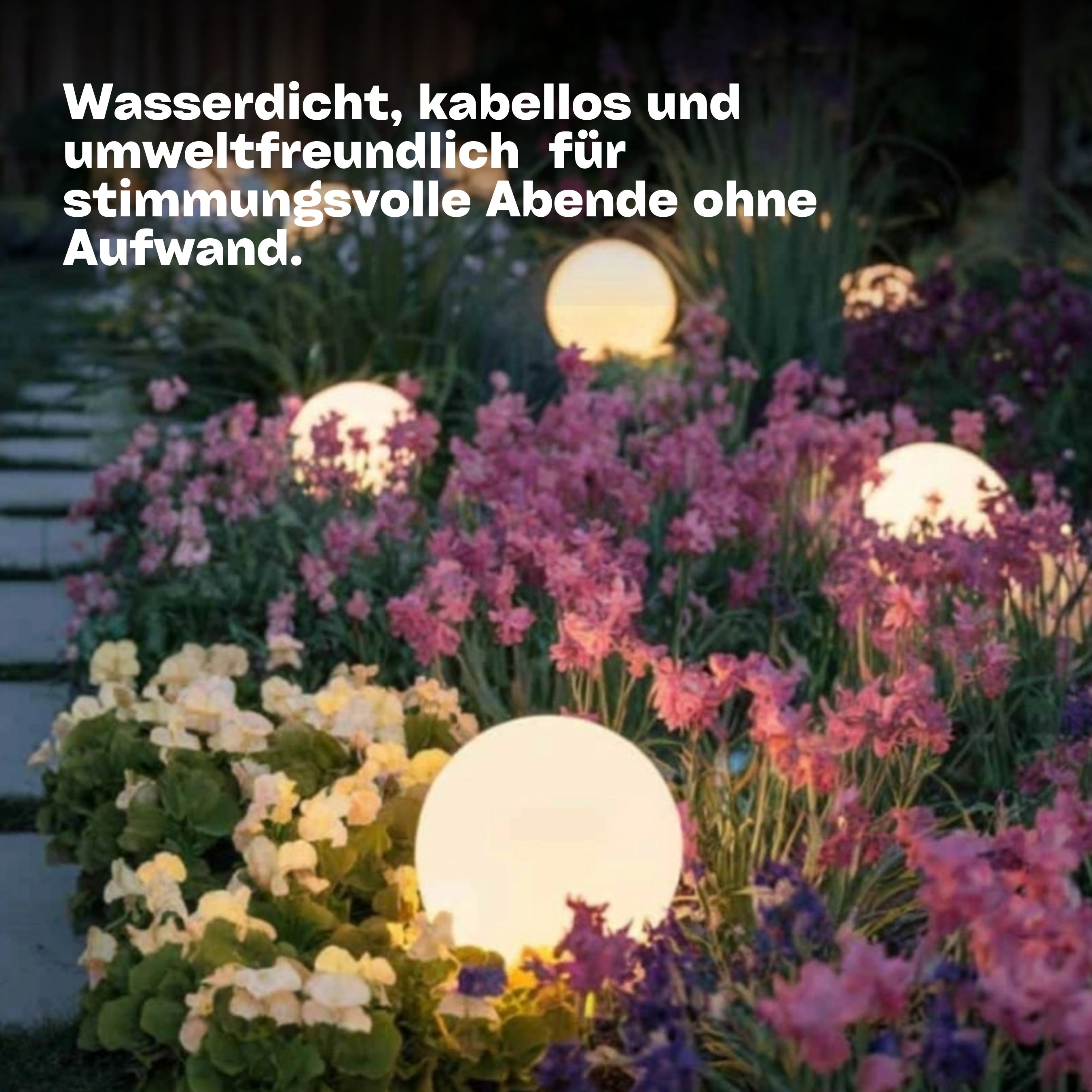 Sphärische Gartenleuchte