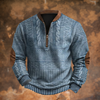 Anton – Strickpullover mit Reißverschluss-Detail (r0% RABATT)
