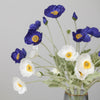 Künstliche Mohnblumenstiele (Packung mit 5 Stielen)