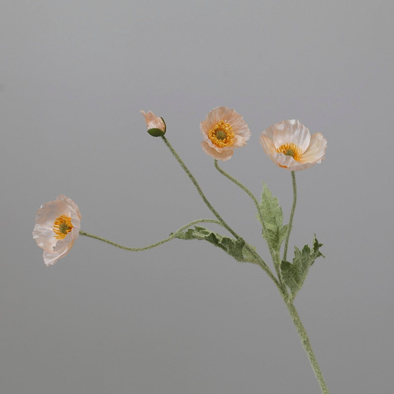 Künstliche Mohnblumenstiele (Packung mit 5 Stielen)