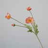Künstliche Mohnblumenstiele (Packung mit 5 Stielen)