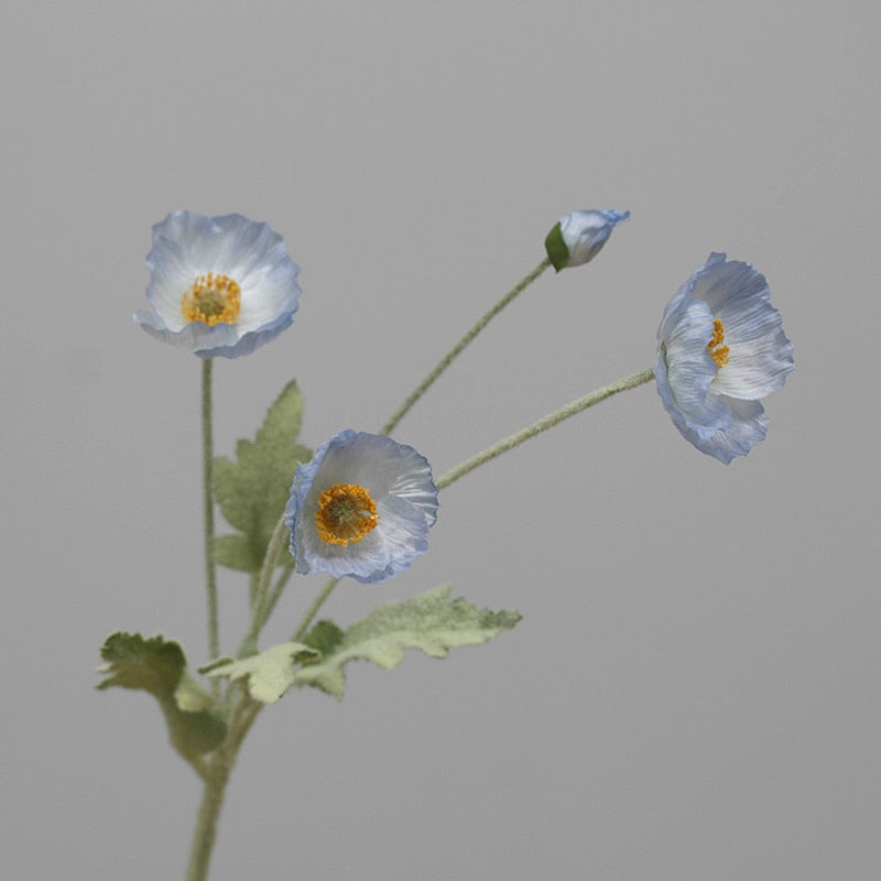 Künstliche Mohnblumenstiele (Packung mit 5 Stielen)