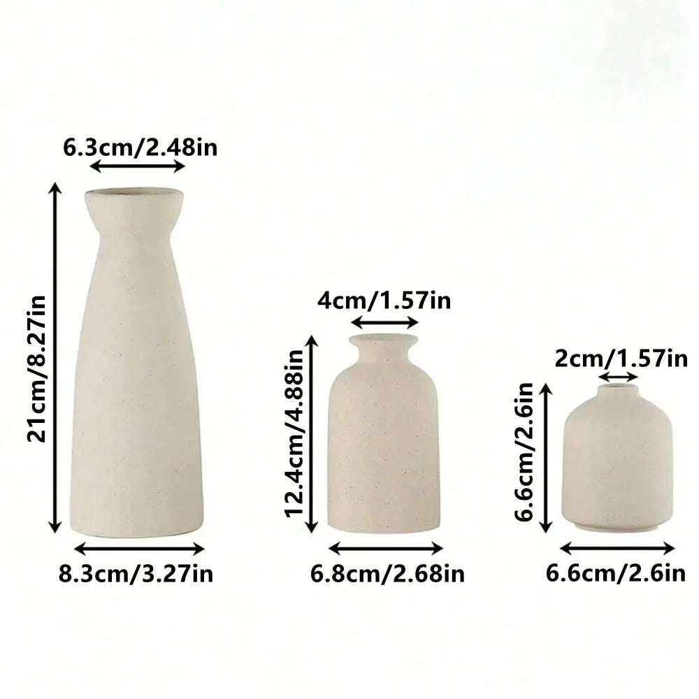 Bohemian Keramikvase (3er-Set) 