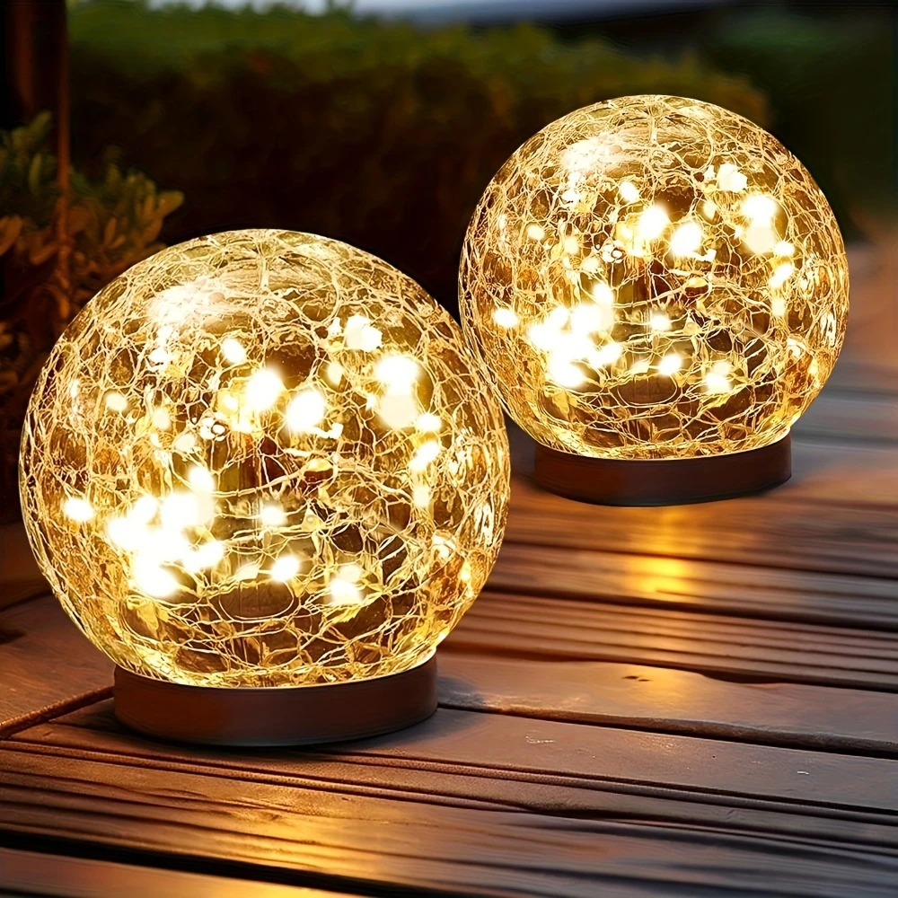 Globus aus Crackle-Glas