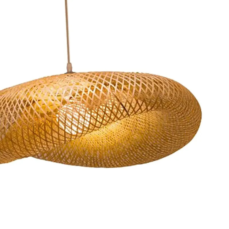 BambuLux™ – Handgefertigte Vintage-Rattan-Pendelleuchte