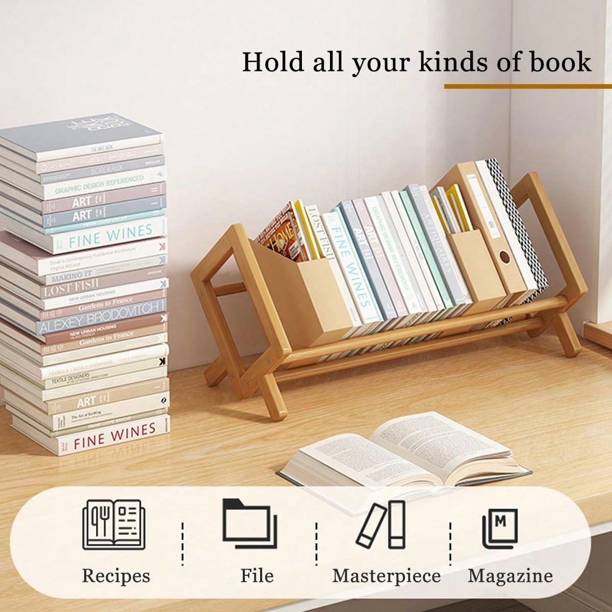 SmartBamboo™ – Mini-Desktop-Bücherregal-