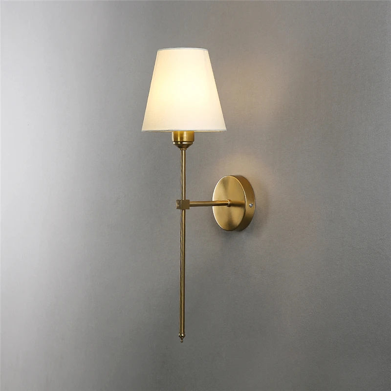 NordLuxe™ Wandlampe – Verstellbare LED-Leseleuchte in Gold