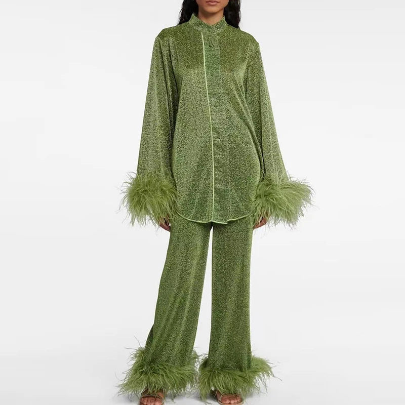 Oséree Lumière Plumage Long Set