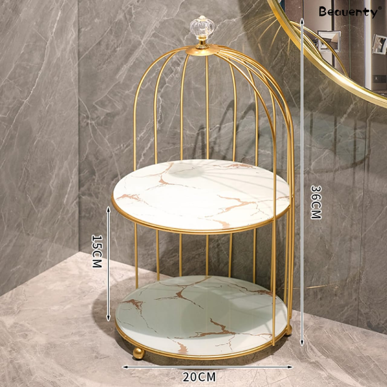 GlamTower™ Kosmetik-Organizer mit 2 Ebenen