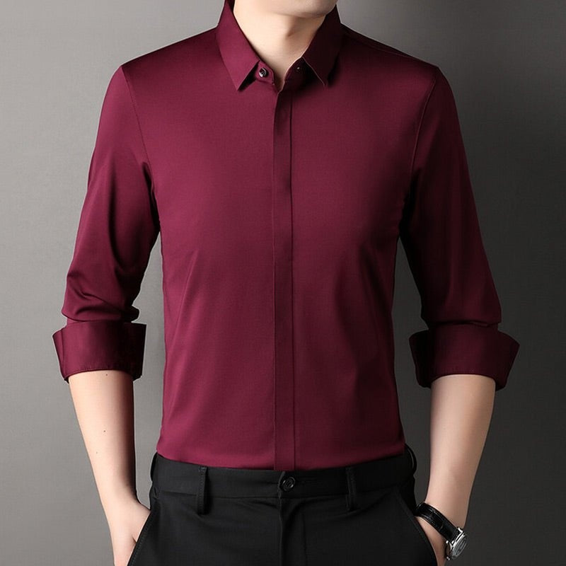 Mitchel | Knitterfreies Stretchhemd für Herren (1 kaufen, 1 gratis)