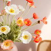 Künstliche Mohnblumenstiele (Packung mit 5 Stielen)